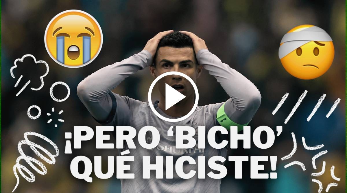 Video: Cristiano Ronaldo le pega FUERTE BALONAZO en la cabeza a camarógrafo
