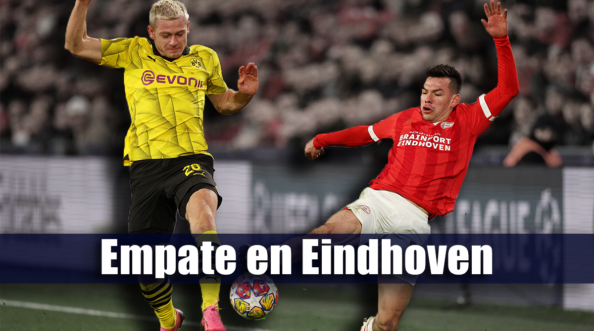 Hirving Lozano y PSV rescatan el empate contra Borussia Dortmund, todo se definirá en Alemania