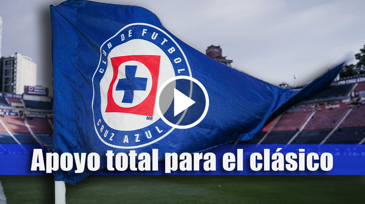 Video: afición de Cruz Azul da ENORME MUESTRA DE APOYO previo al Clásico vs América