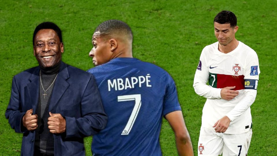 Cristiano Ronaldo, Pelé y Mbappé