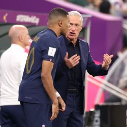 Video | El regaño de Mbappé y Deschamps a los jugadores de Francia en el Medio Tiempo de la Final