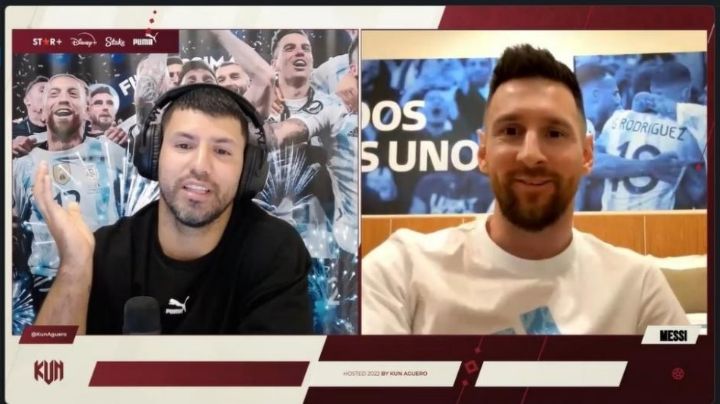 Lionel Messi sorprende y se une al stream del ‘Kun’ Agüero