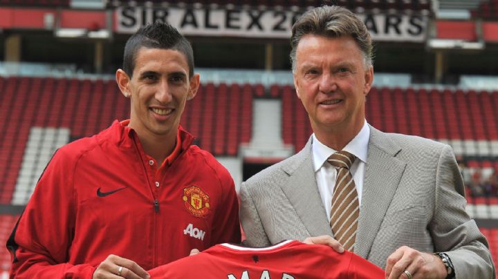 Ángel Di María explota contra el técnico holandés Louis Van Gaal