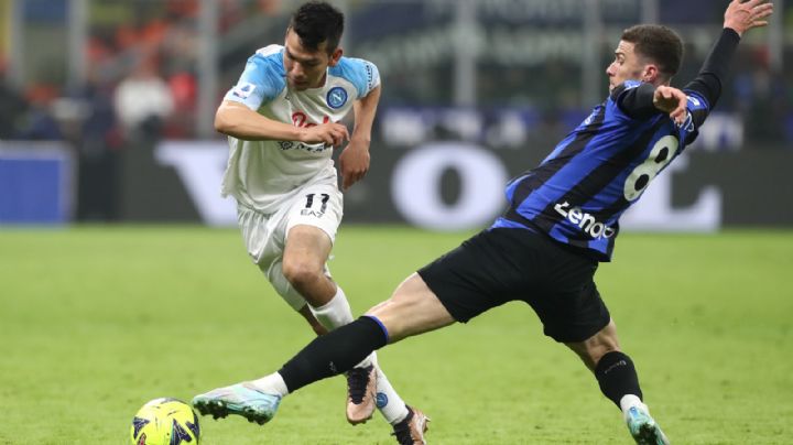 El Inter le quita el invicto al Napoli del Chucky Lozano en la Serie A
