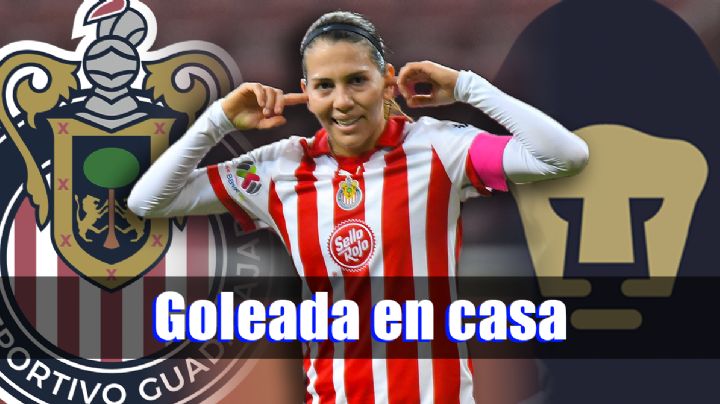 ¡Goleada que ilusiona en el Estadio Akron! Chivas Femenil arrasa con Pumas