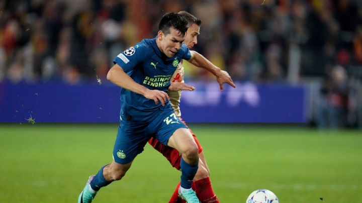 Con Hirving 'Chucky' Lozano, PSV se complica en Champions League tras empatar con el Lens