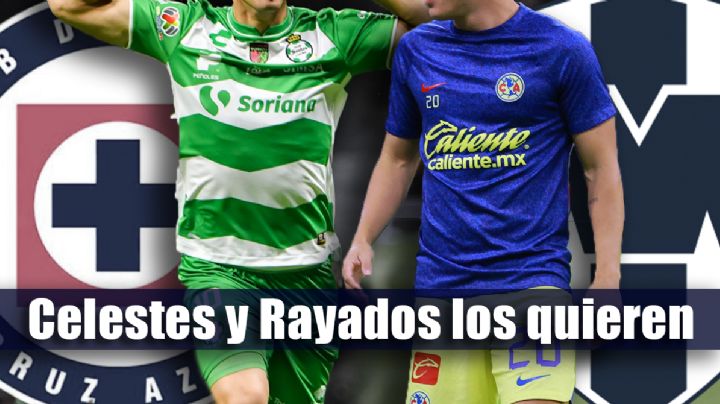 Rayados y Cruz Azul buscarán el FICHAJE de ESTRELLAS del Club América y Santos Laguna