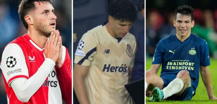 PÉSIMA jornada 5 de Champions League para los jugadores MEXICANOS