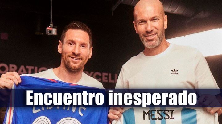 ¡Reunión de MAGOS! Emotivo encuentro entre Lionel Messi y Zinedine Zidane
