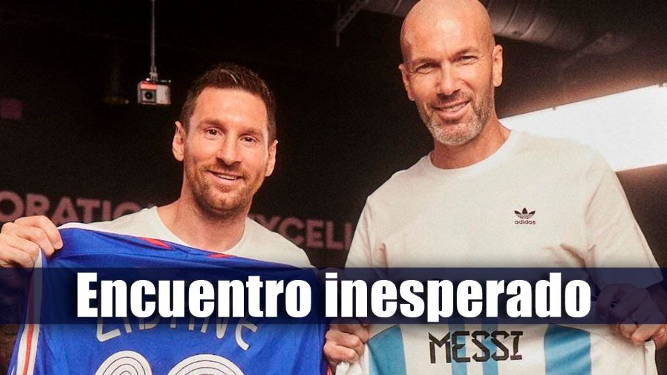 Lionel Messi y Zinedine Zidane