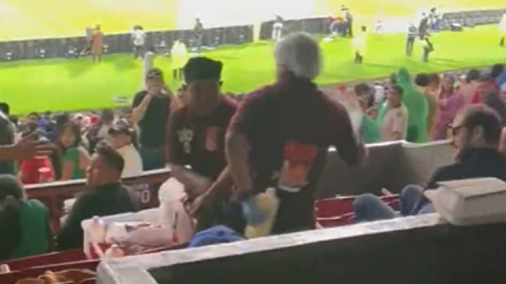 Video | Pelea de cerveceros del Estadio Azteca se hace viral al grito de “Hay tiro”