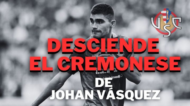 Johan Vásquez y el Cremonese pierden por GOLEADA y confirman su DESCENSO de la Serie A