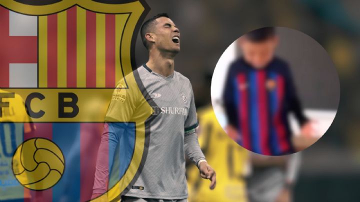 ¡Ni modo! Hijo de Cristiano Ronaldo es AFICIONADO al FC Barcelona