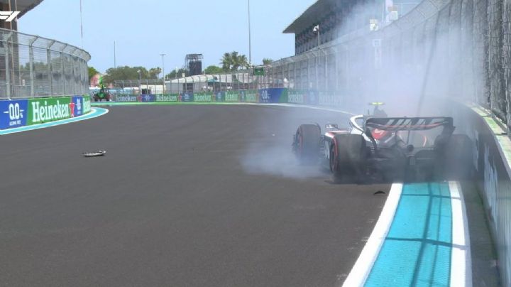 VIDEO | Así fue el choque de Hülkenberg en la primera práctica del Gran Premio de Miami