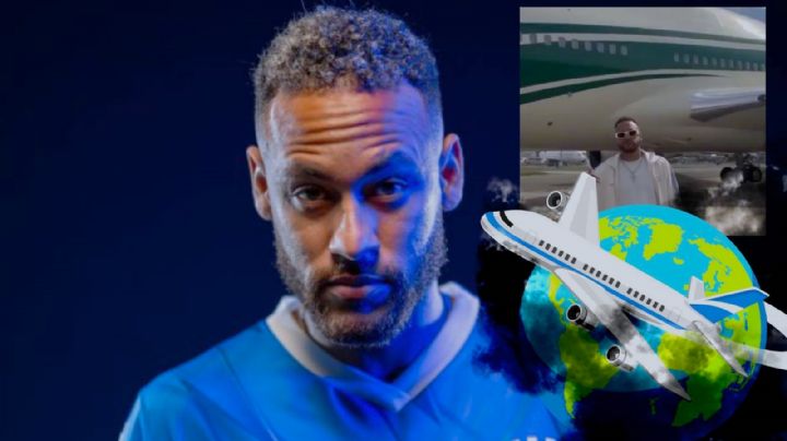 RECLAMAN a Neymar por la enorme CONTAMINACIÓN de su vuelo a Arabia Saudita