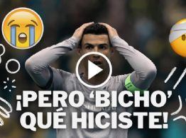 Video: Cristiano Ronaldo le pega FUERTE BALONAZO en la cabeza a camarógrafo