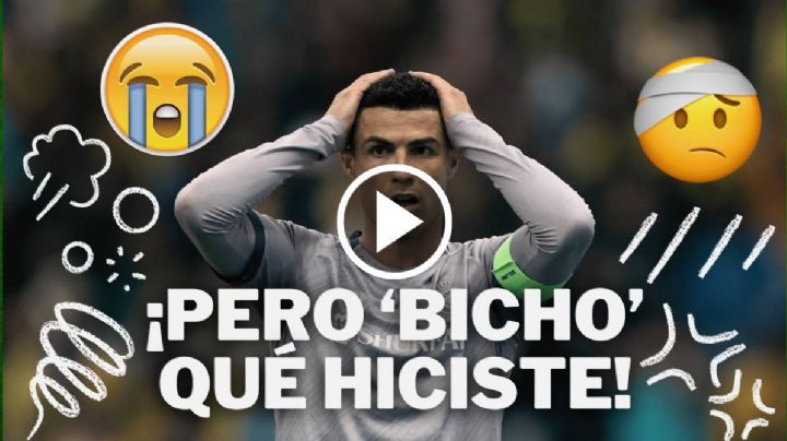Video: Cristiano Ronaldo le pega FUERTE BALONAZO en la cabeza a camarógrafo