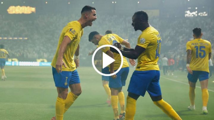 Video | Afición ayudó a Cristiano Ronaldo con humo para marcar gol ante el Al-Ahli