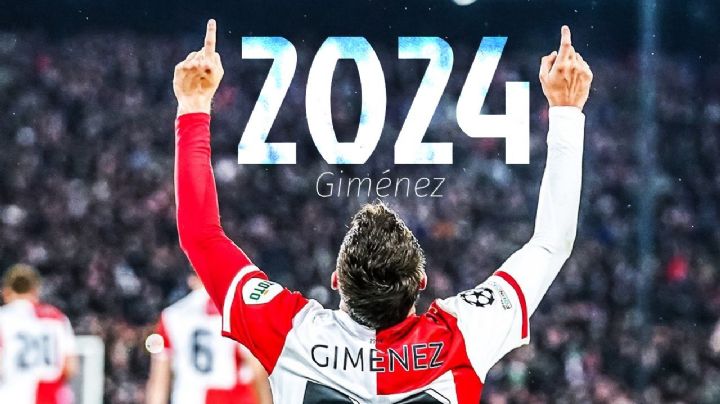 ¡Primer gol del 2024! Santiago Giménez incrementó la ventaja en el Feyenoord vs NEC