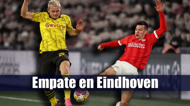 Hirving Lozano y PSV rescatan el empate contra Borussia Dortmund, todo se definirá en Alemania