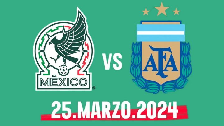 México vs Argentina Sub-23 - Partido amistoso: horario, TV, canal, cómo y dónde ver EN VIVO