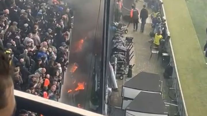 Se SUSPENDE el partido de Santi Giménez y el Feyenoord por INCENDIO en su ESTADIO