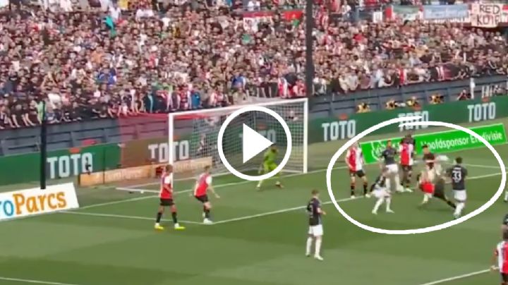 ESPECTACULAR ASISTENCIA de CHILENA de Santi Giménez en el Feyenoord vs Ajax