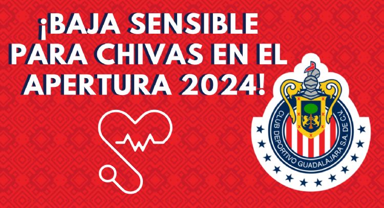 Chivas confirma GRAVE LESIÓN de futbolista CLAVE en su plantilla